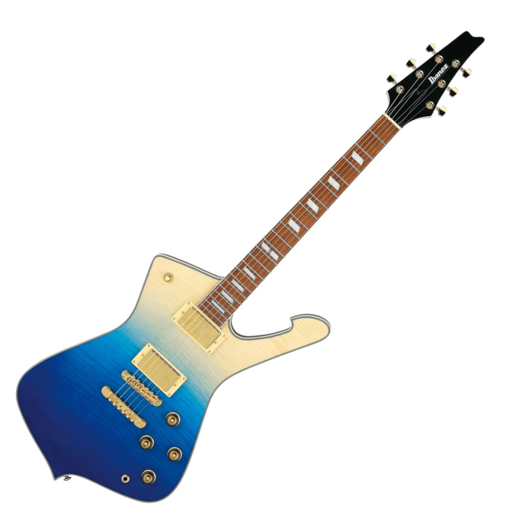 Ibanez Iceman IC420FM Transparent Blue Gradation