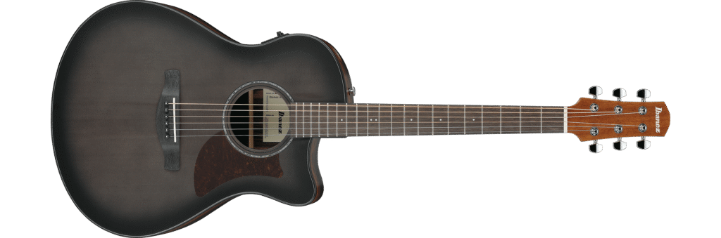 Ibanez AAM70CE Transparent Charcoal Burst